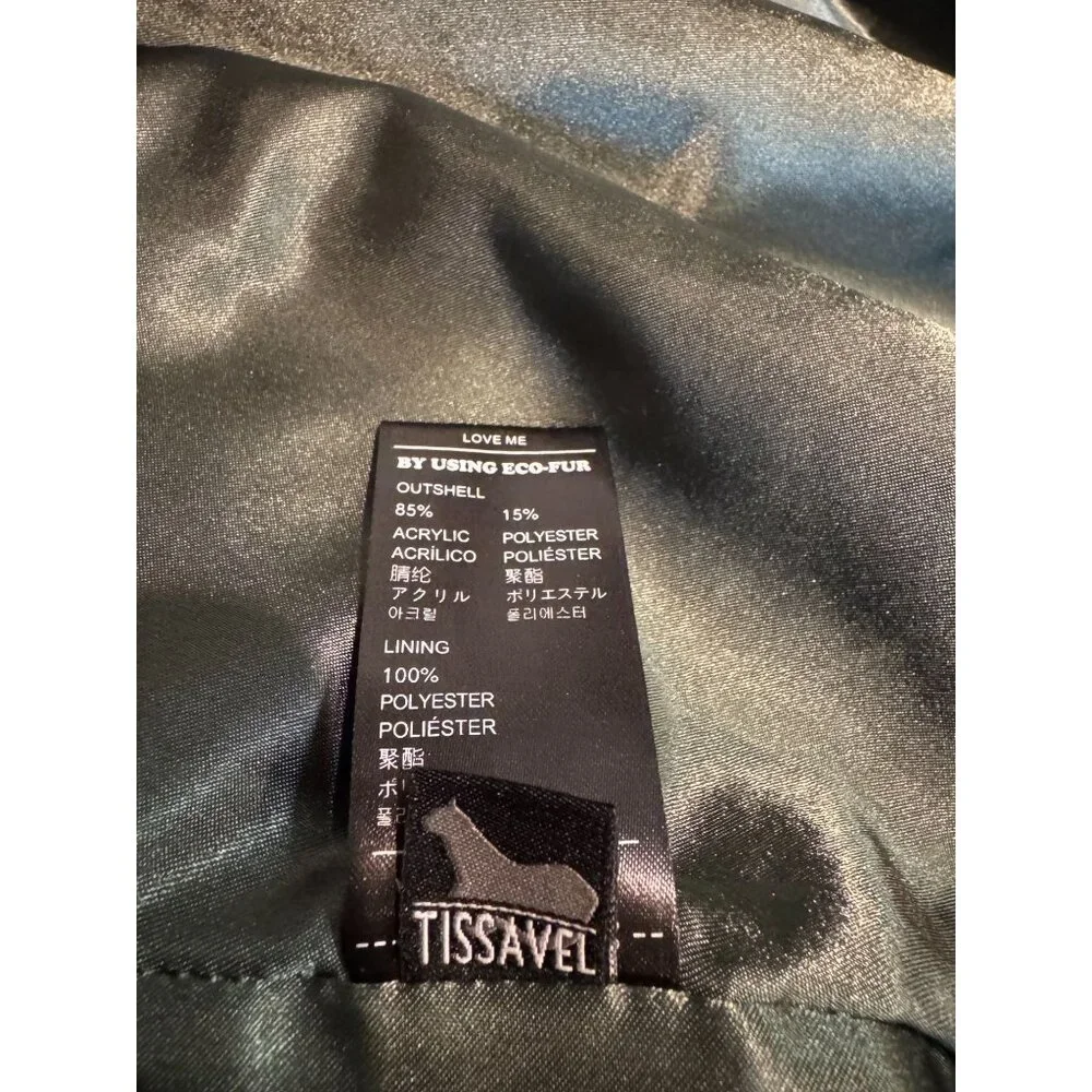 Molliolli Eco-Fur Colorblock Long Vest – Women’s Size Small (EUR‎ 36)